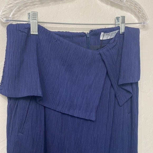 MM. LAFLEUR Montgomery skirt pleat jersey Aegean blue size 4. NWT. - Picture 2 of 12